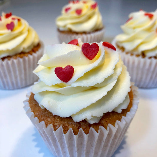 Heart Themed Cupcakes