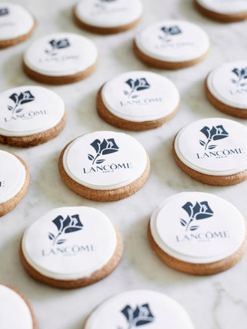 Branded Corporate Cookies with Lancème logo