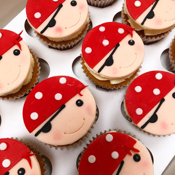 pirate face children cupcakes