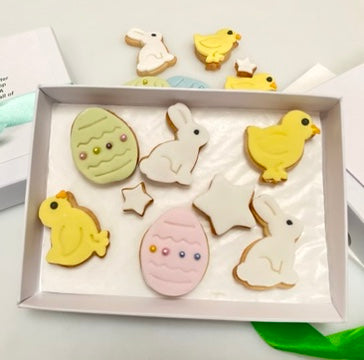 Box of easter cookies for postal around uk