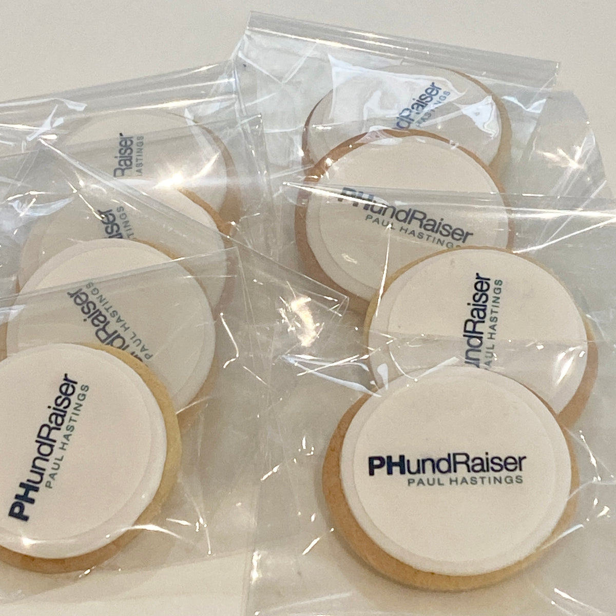 Corporate logo branded cookies