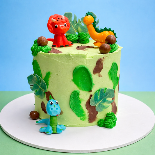 dinosaur themed kids birthday cake ready to order and delivered across london