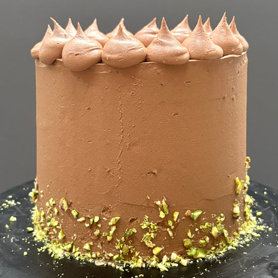 Dubai inspired Chocolate and Pistachio Cake delivered in london
