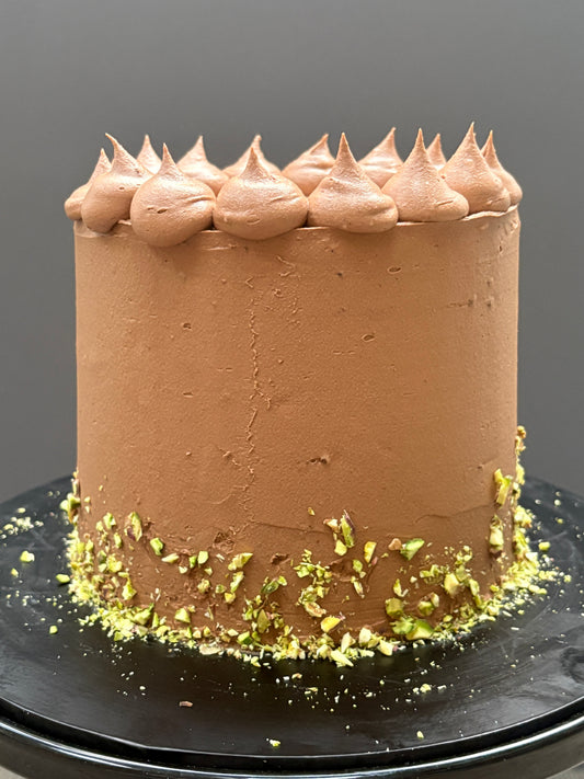 Dubai inspired Chocolate and Pistachio Cake delivered in london
