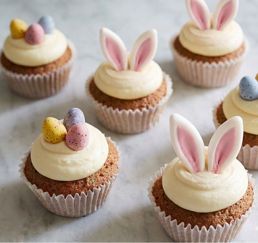 easter bunny ear and easter mini egg cupcakes for london delivery