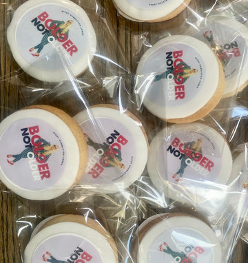 Corporate logo branded cookies