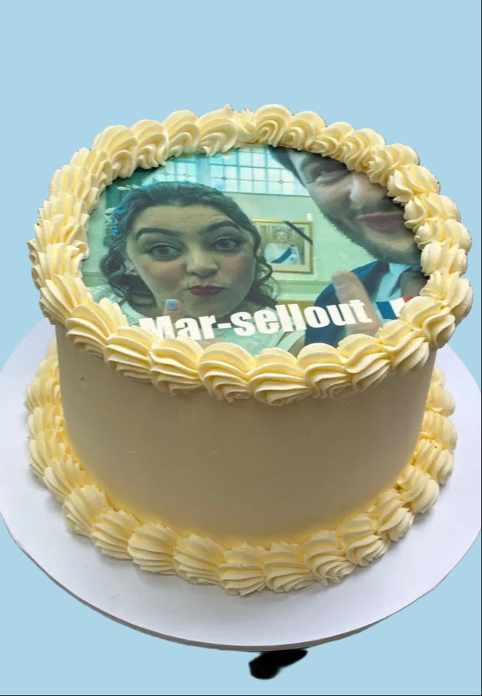 photo topped celebration cake