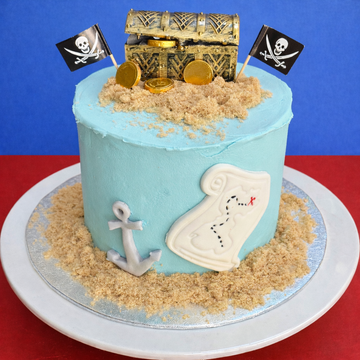 Pirate themed kids birthday cake delivered across london