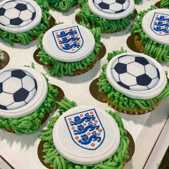 Worldcup Cupcakes England Logo delivered in london