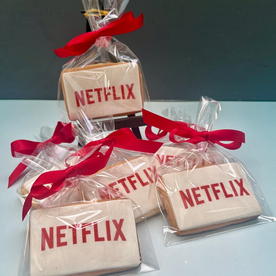 corporate branded logo cookies london