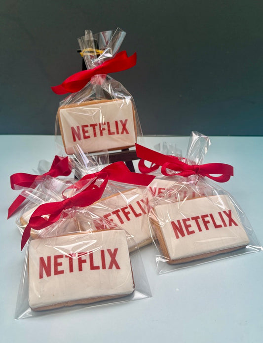 corporate branded logo cookies london
