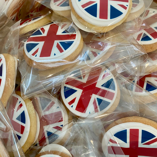 Corporate logo branded cookies